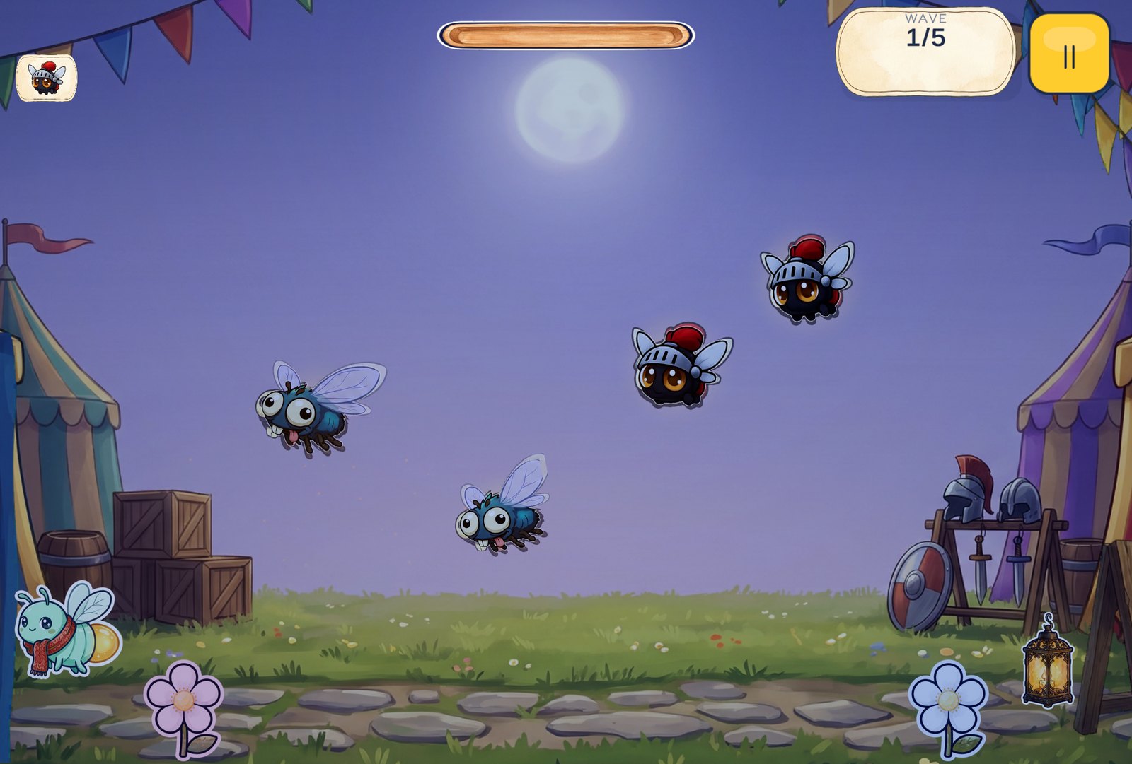 Muzzzca gameplay — moonlit knight tournament level